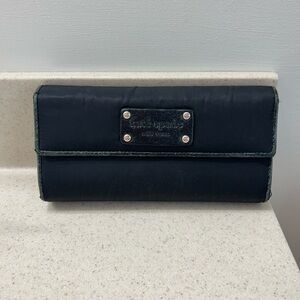 Kate Spade Black Nylon Women's Clutch Wallet
